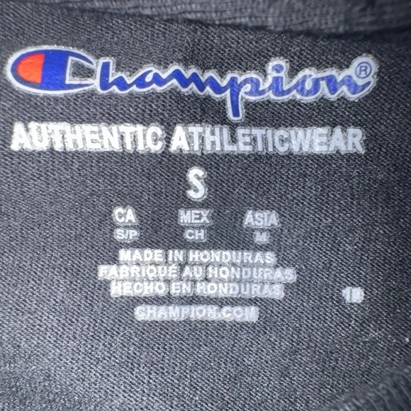 Brand New Champion Black T-Shirt adult size small - Picture 3 of 3